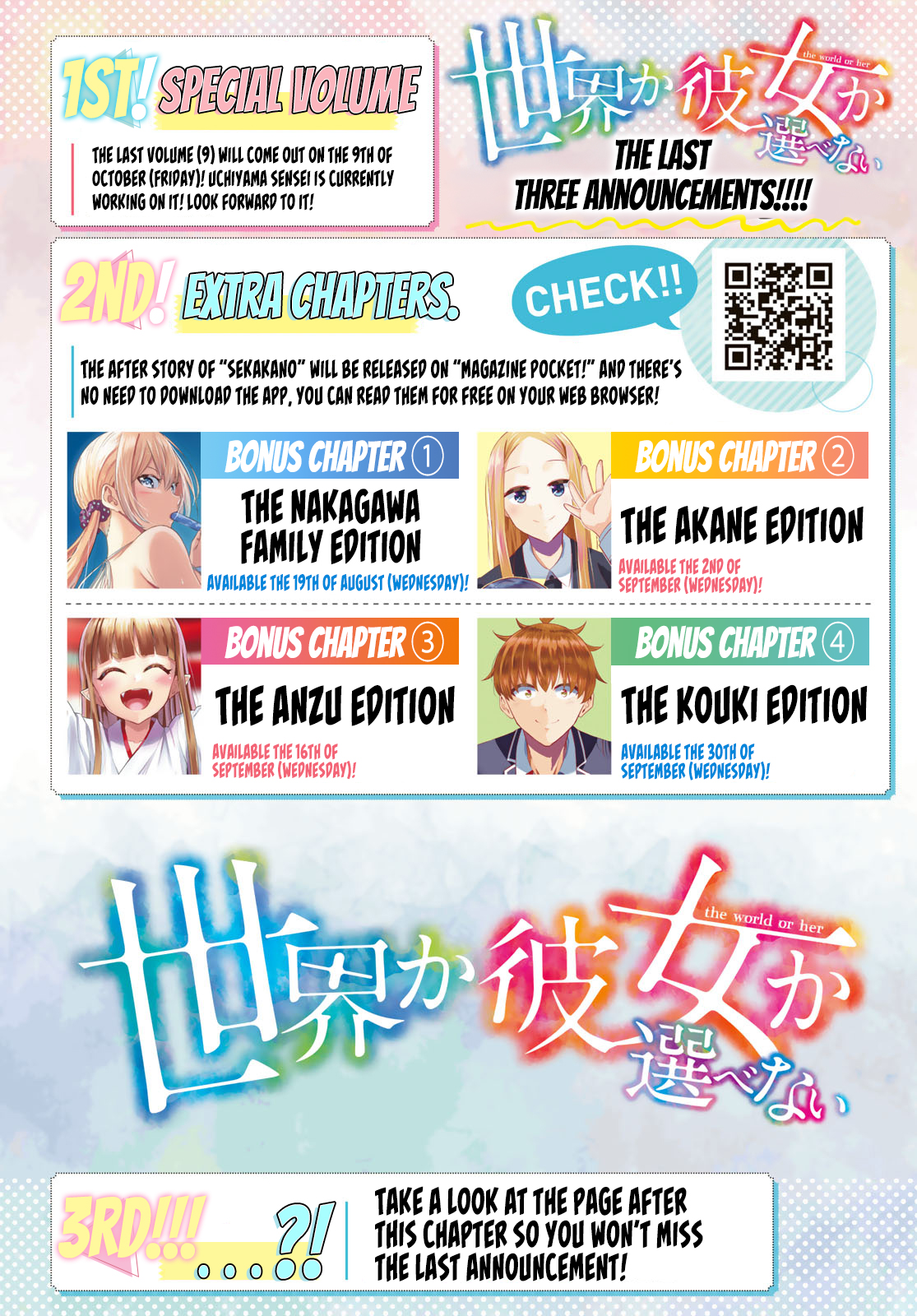 Sekai ka Kanojo ka Erabenai Chapter 40 Gambar 3