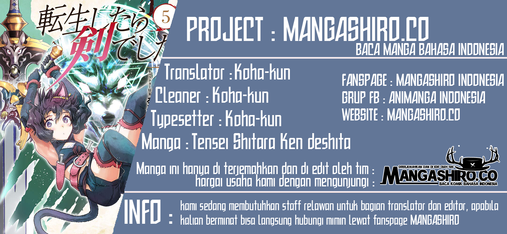 Baca Komik Tensei shitara Ken deshita Chapter 38 Gambar 1