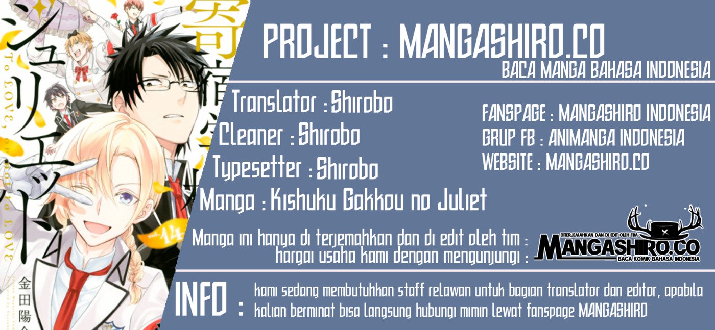 Baca Komik Kishuku Gakkou no Juliet Chapter 113 Gambar 1