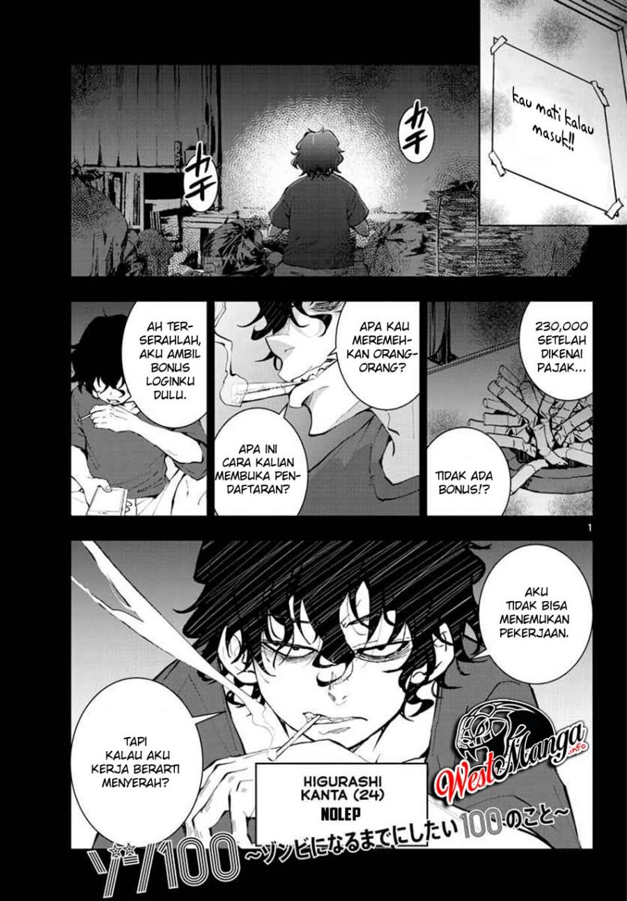 Baca Manga Zombie 100 ~Zombie ni Naru Made ni Shitai 100 no Koto~ Chapter 16 Gambar 2