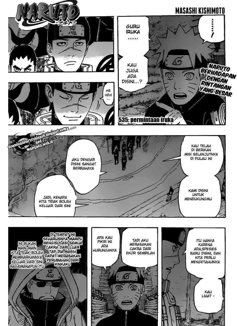 Baca Komik Naruto Chapter 535 Gambar 1