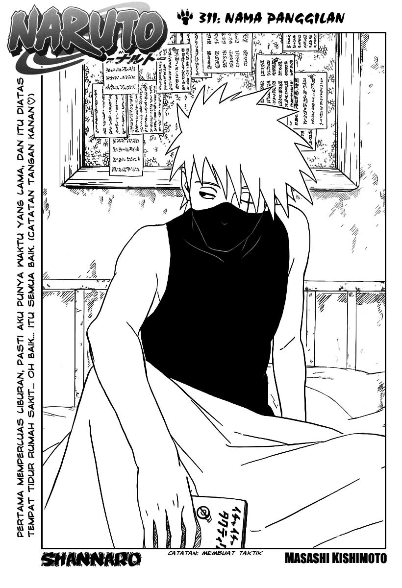 Baca Komik Naruto Chapter 311 Gambar 1