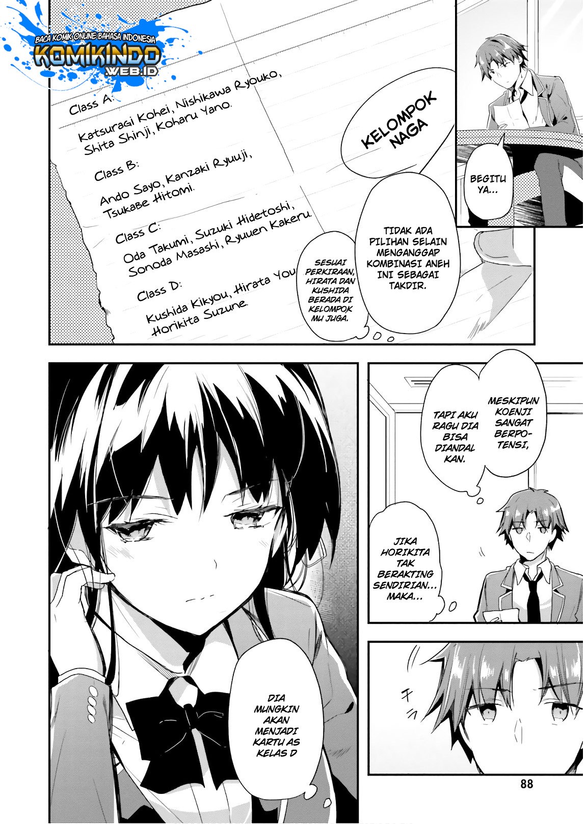 Youkoso Jitsuryoku Shijou Shugi no Kyoushitsu e Chapter 31 Gambar 8