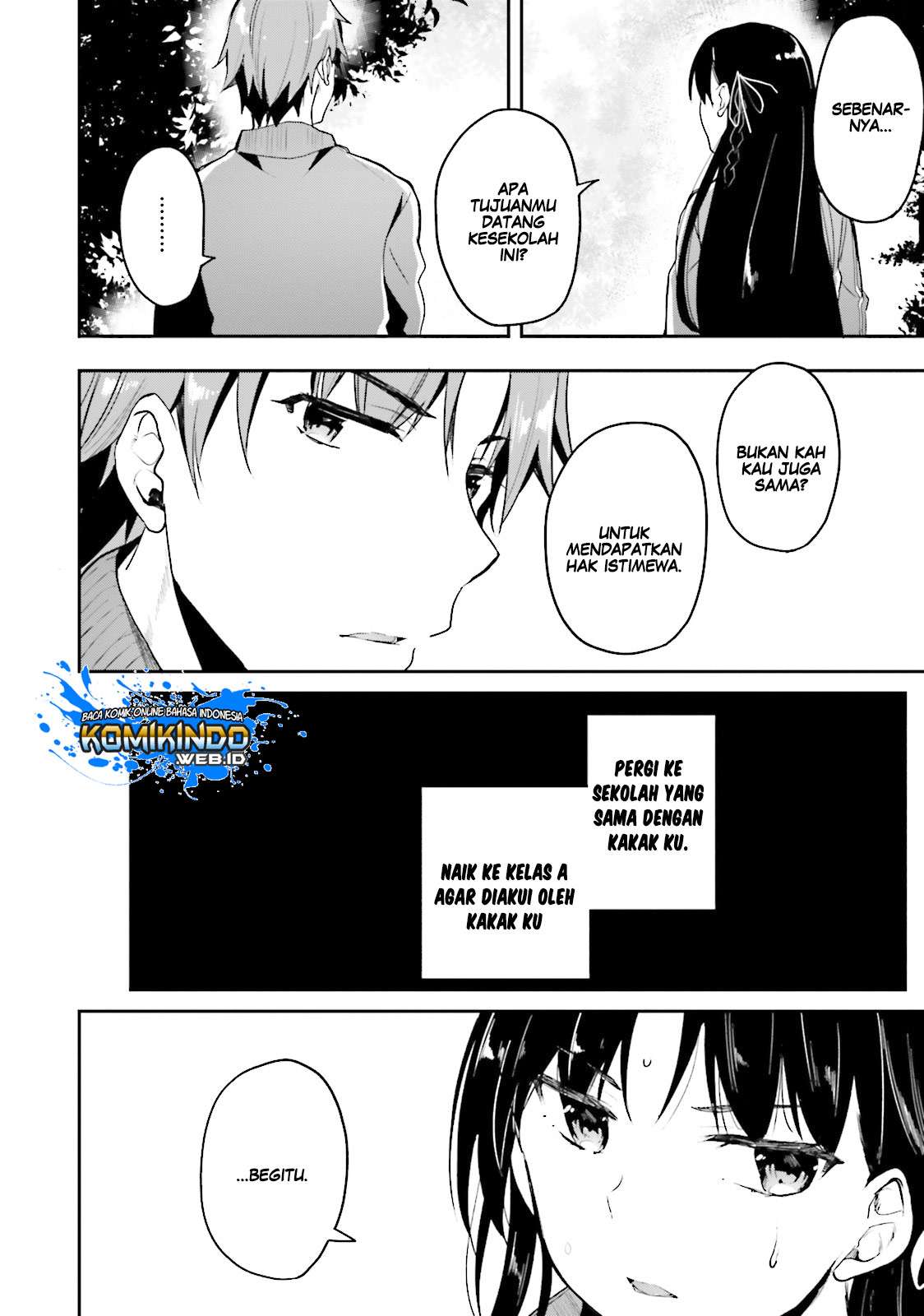 Youkoso Jitsuryoku Shijou Shugi no Kyoushitsu e Chapter 17 Gambar 14