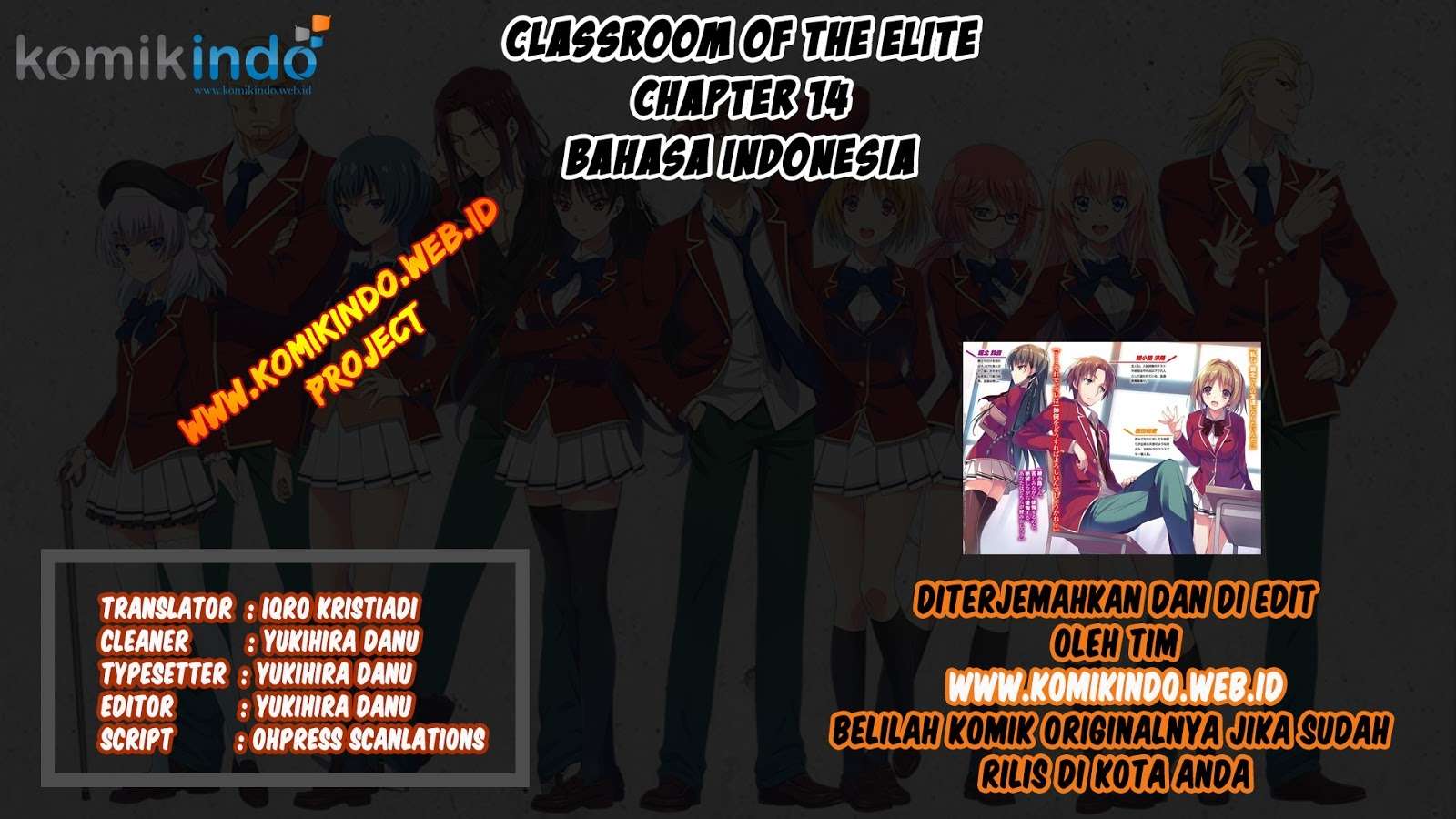 Baca Manga Youkoso Jitsuryoku Shijou Shugi no Kyoushitsu e Chapter 14 Gambar 2