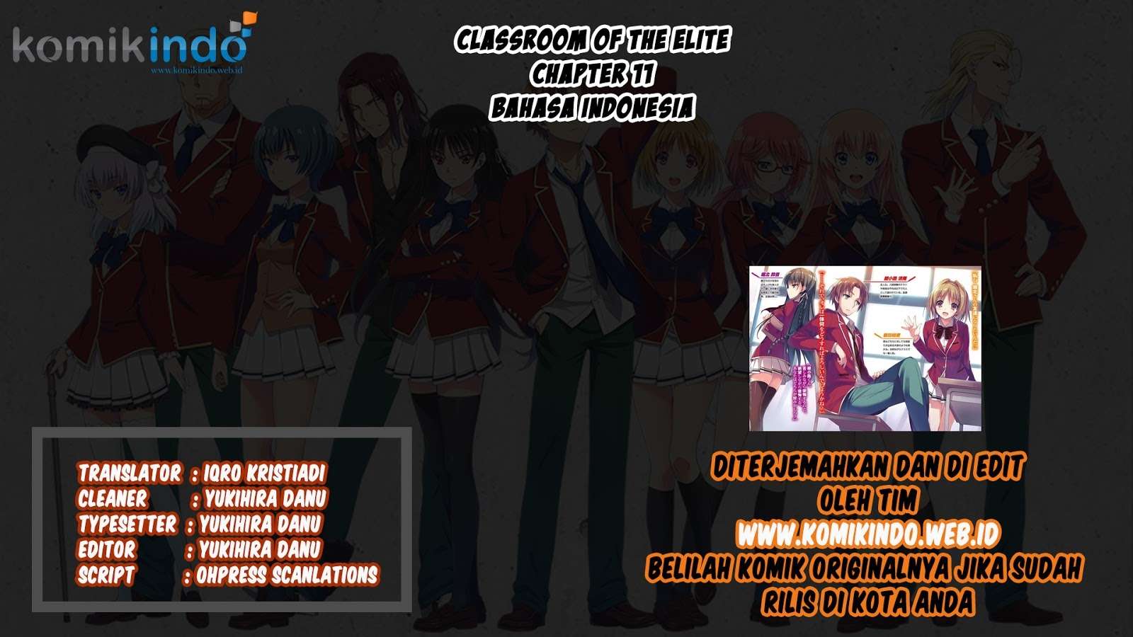 Baca Komik Youkoso Jitsuryoku Shijou Shugi no Kyoushitsu e Chapter 11 Gambar 1