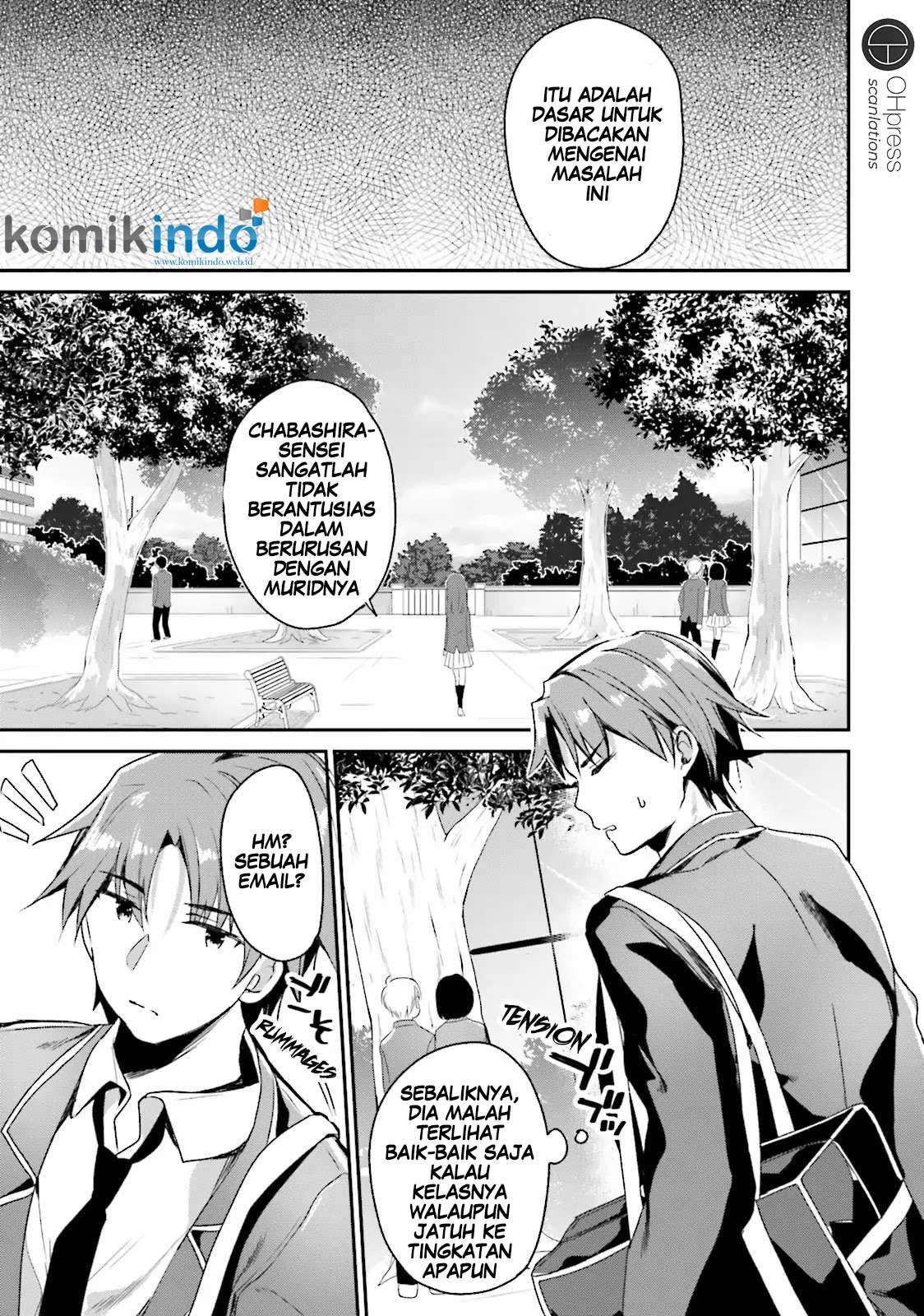 Youkoso Jitsuryoku Shijou Shugi no Kyoushitsu e Chapter 11 Gambar 12