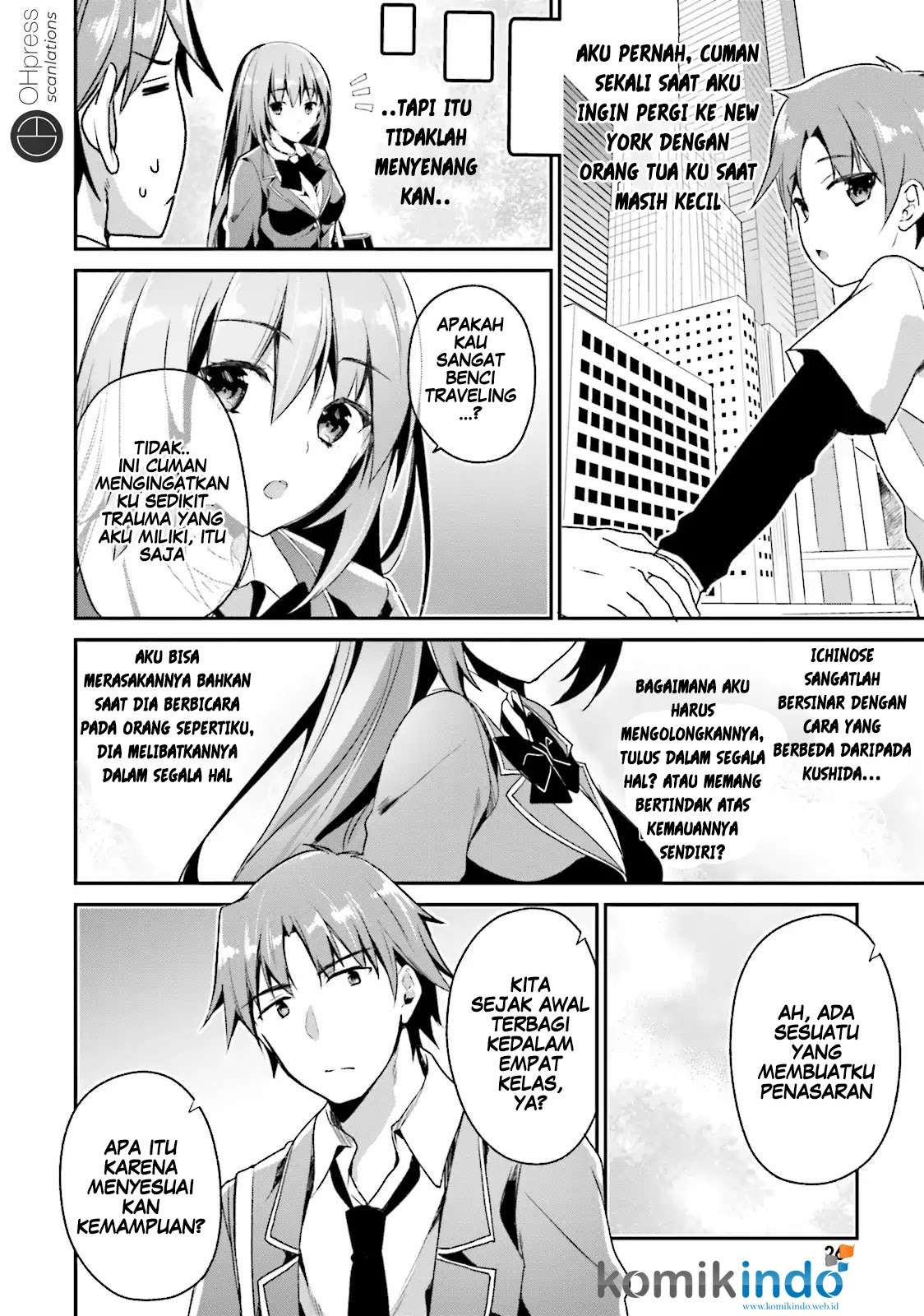 Youkoso Jitsuryoku Shijou Shugi no Kyoushitsu e Chapter 11 Gambar 23