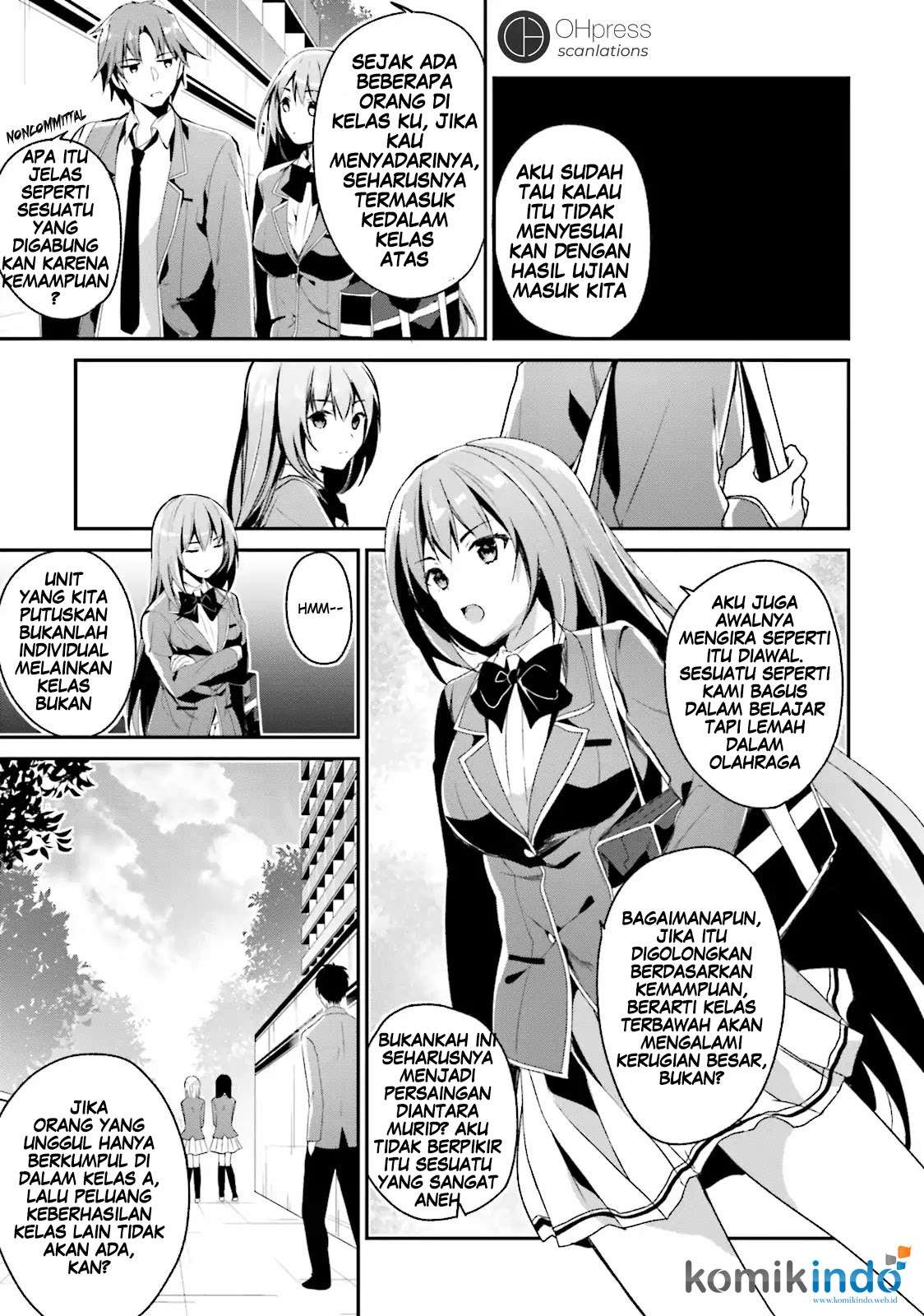 Youkoso Jitsuryoku Shijou Shugi no Kyoushitsu e Chapter 11 Gambar 24
