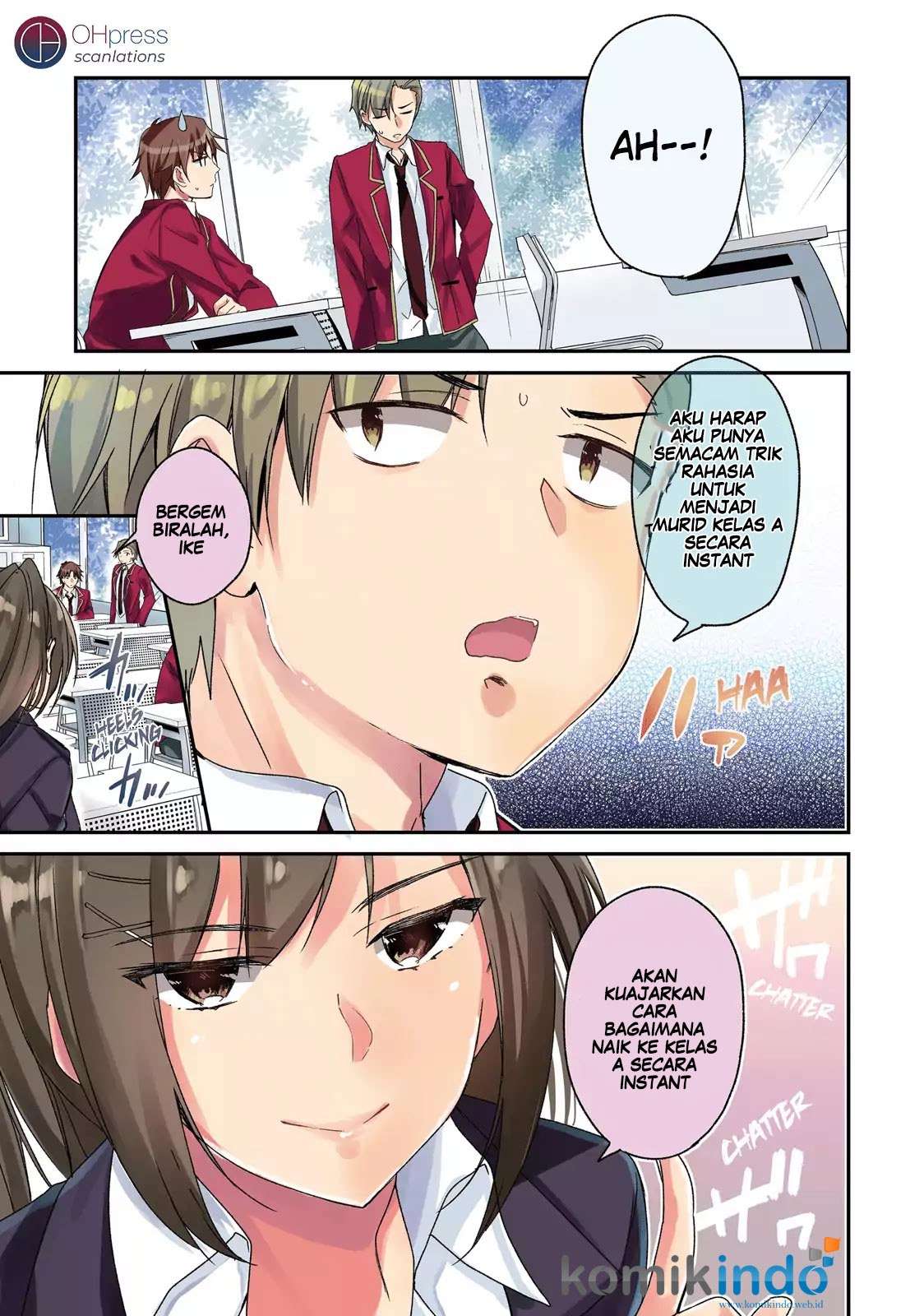 Youkoso Jitsuryoku Shijou Shugi no Kyoushitsu e Chapter 11 Gambar 4