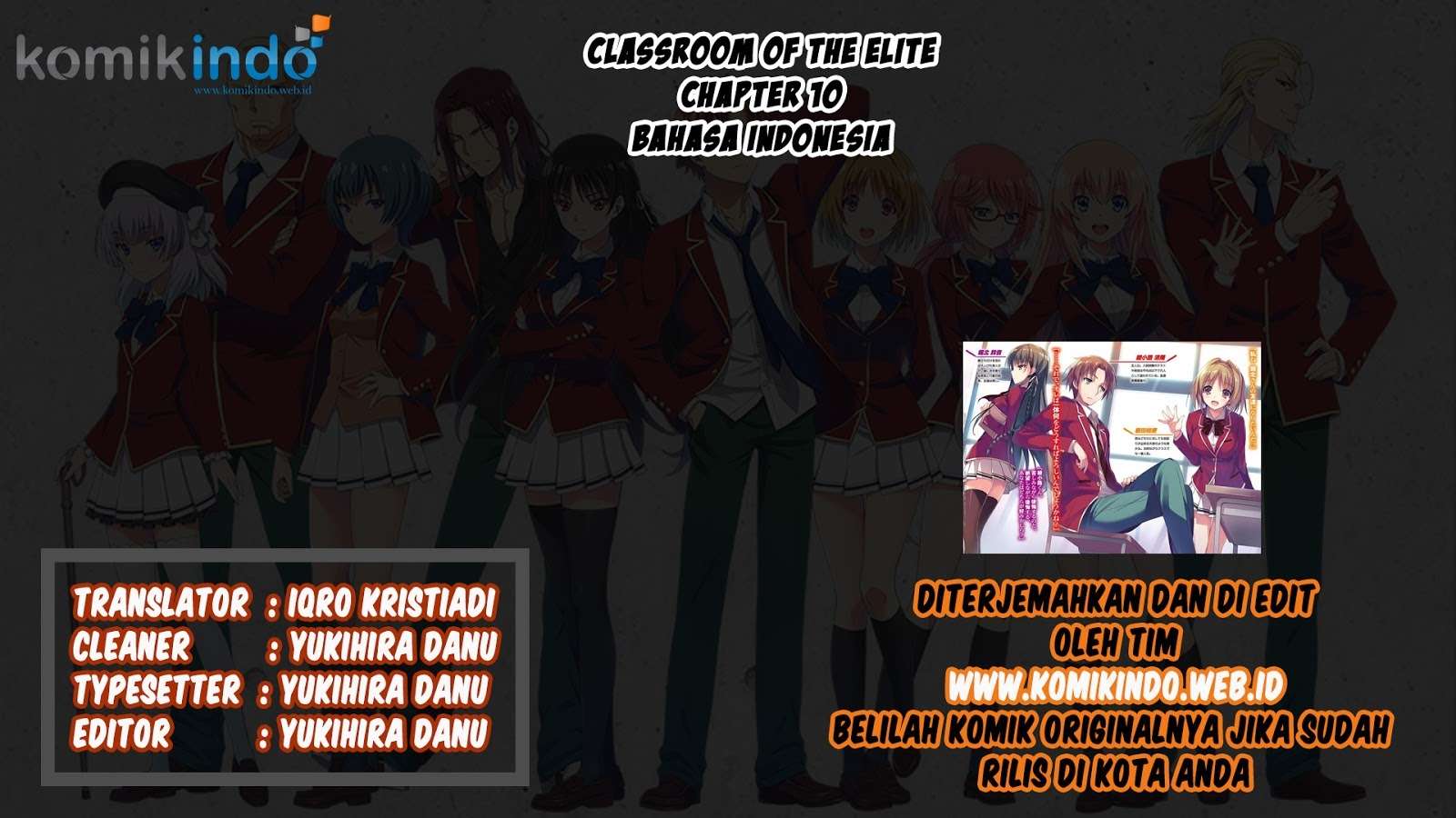 Baca Manga Youkoso Jitsuryoku Shijou Shugi no Kyoushitsu e Chapter 10 Gambar 2