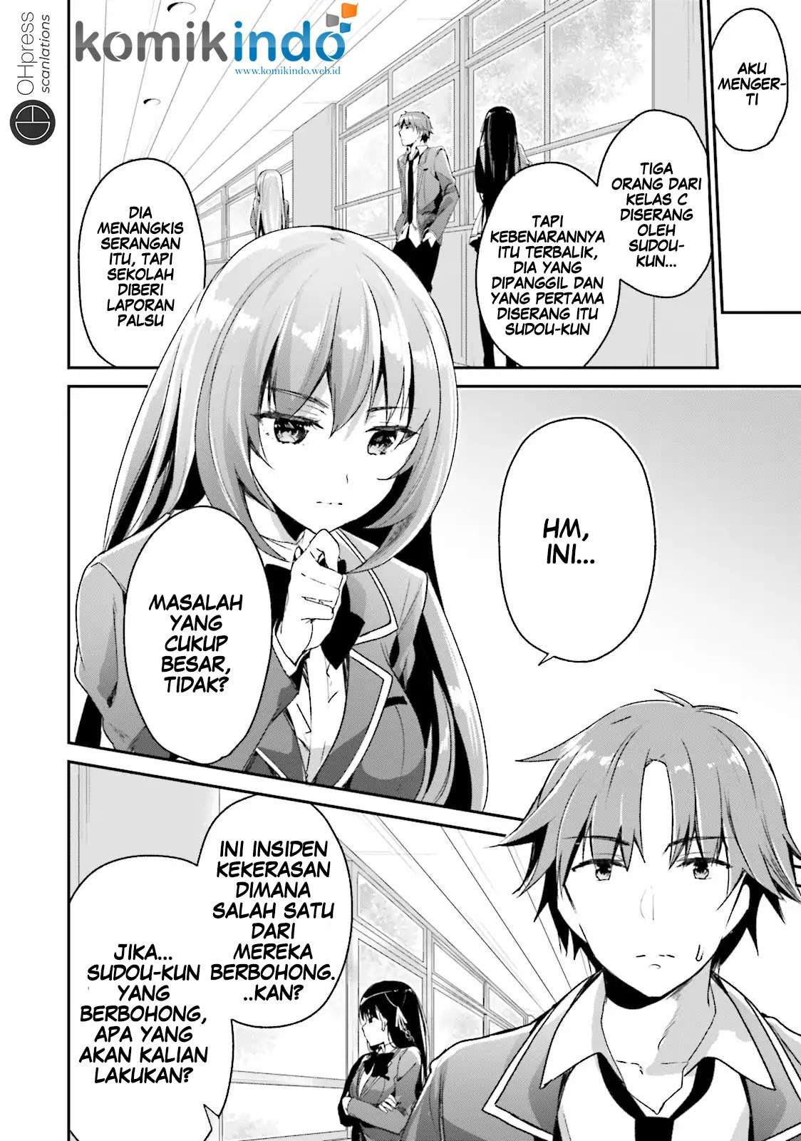 Youkoso Jitsuryoku Shijou Shugi no Kyoushitsu e Chapter 10 Gambar 29