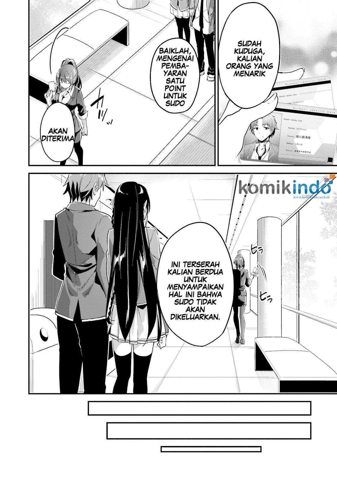 Youkoso Jitsuryoku Shijou Shugi no Kyoushitsu e Chapter 8 Gambar 14