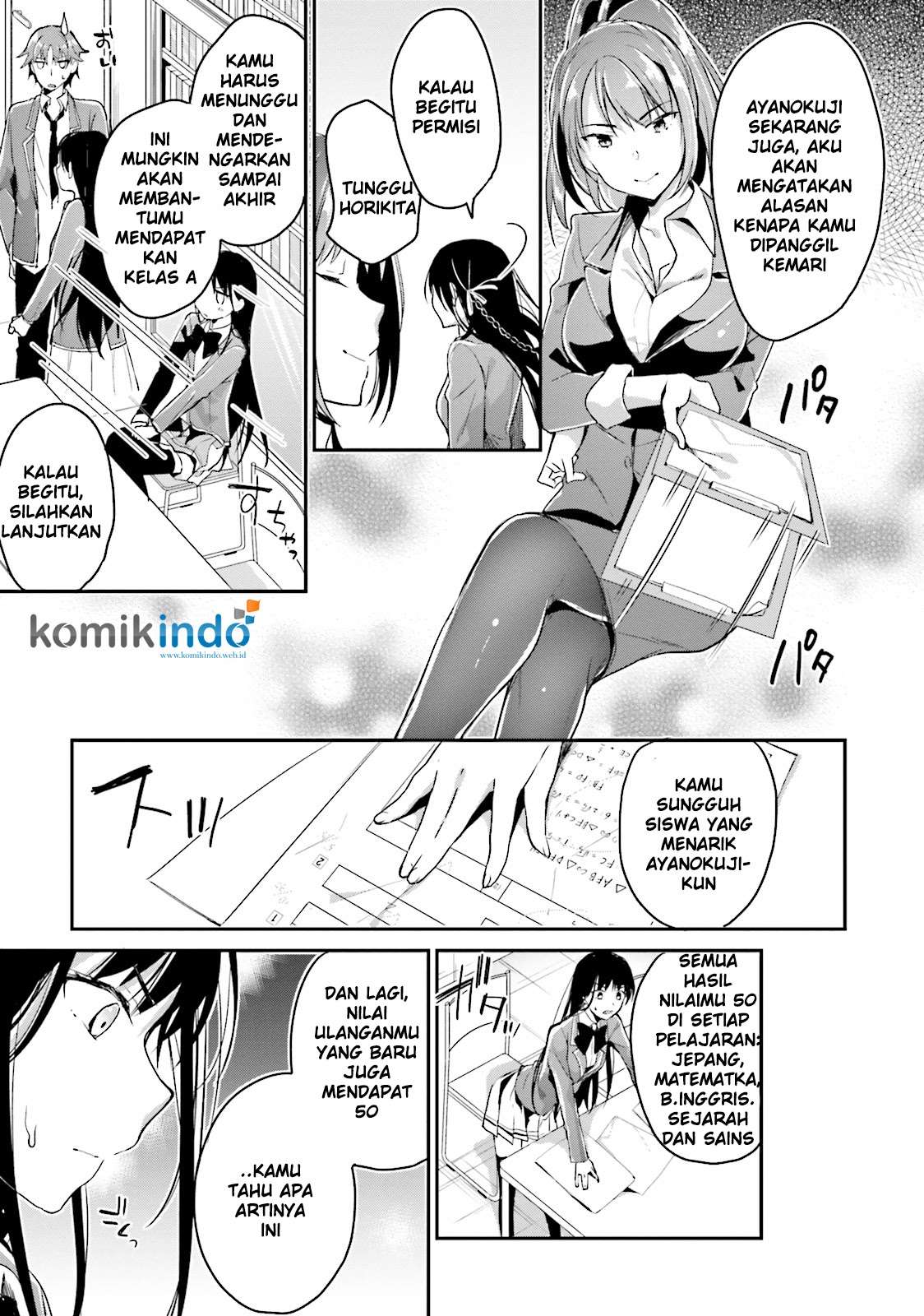Youkoso Jitsuryoku Shijou Shugi no Kyoushitsu e Chapter 5 Gambar 22