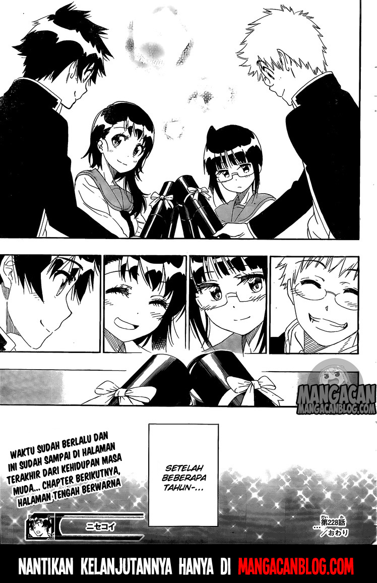 Nisekoi Chapter 228 Gambar 19