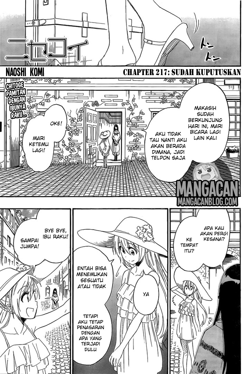 Baca Komik Nisekoi Chapter 217 Gambar 1