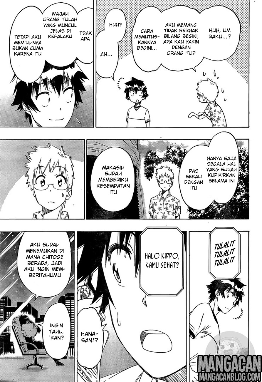 Nisekoi Chapter 217 Gambar 13