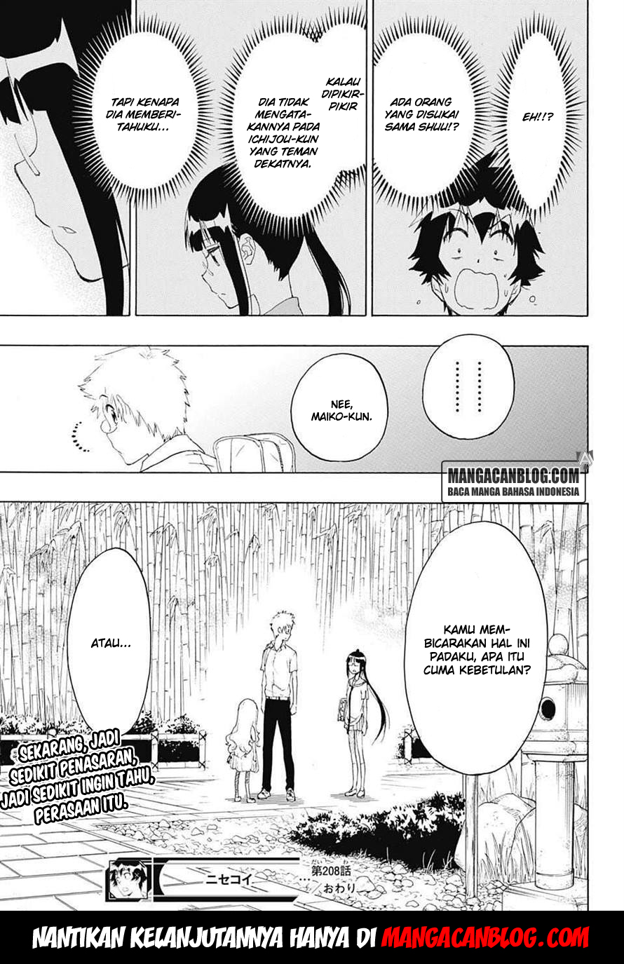 Nisekoi Chapter 208 Gambar 19