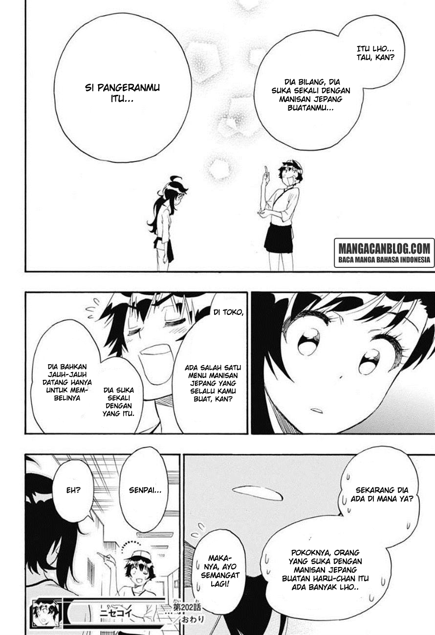 Nisekoi Chapter 202 Gambar 19