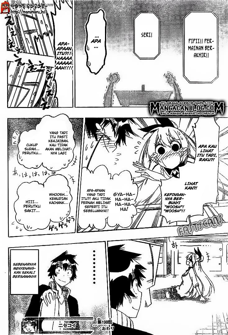 Nisekoi Chapter 198 Gambar 18