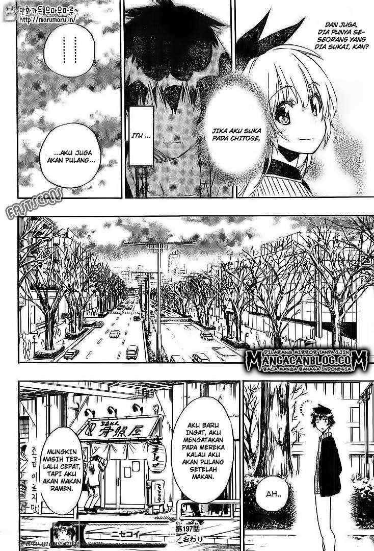 Nisekoi Chapter 197 Gambar 18