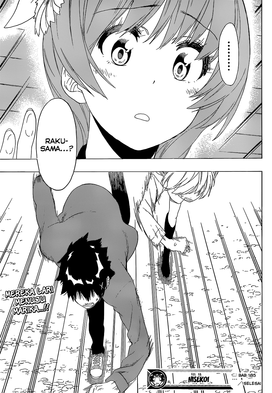 Nisekoi Chapter 185 Gambar 19