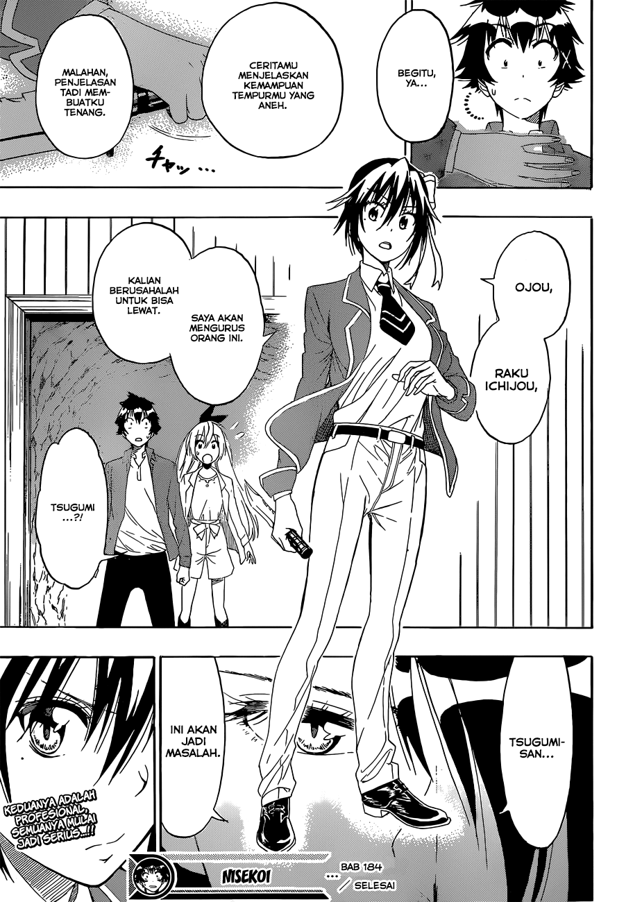Nisekoi Chapter 184 Gambar 19