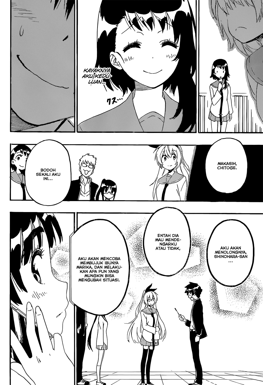 Nisekoi Chapter 182 Gambar 16