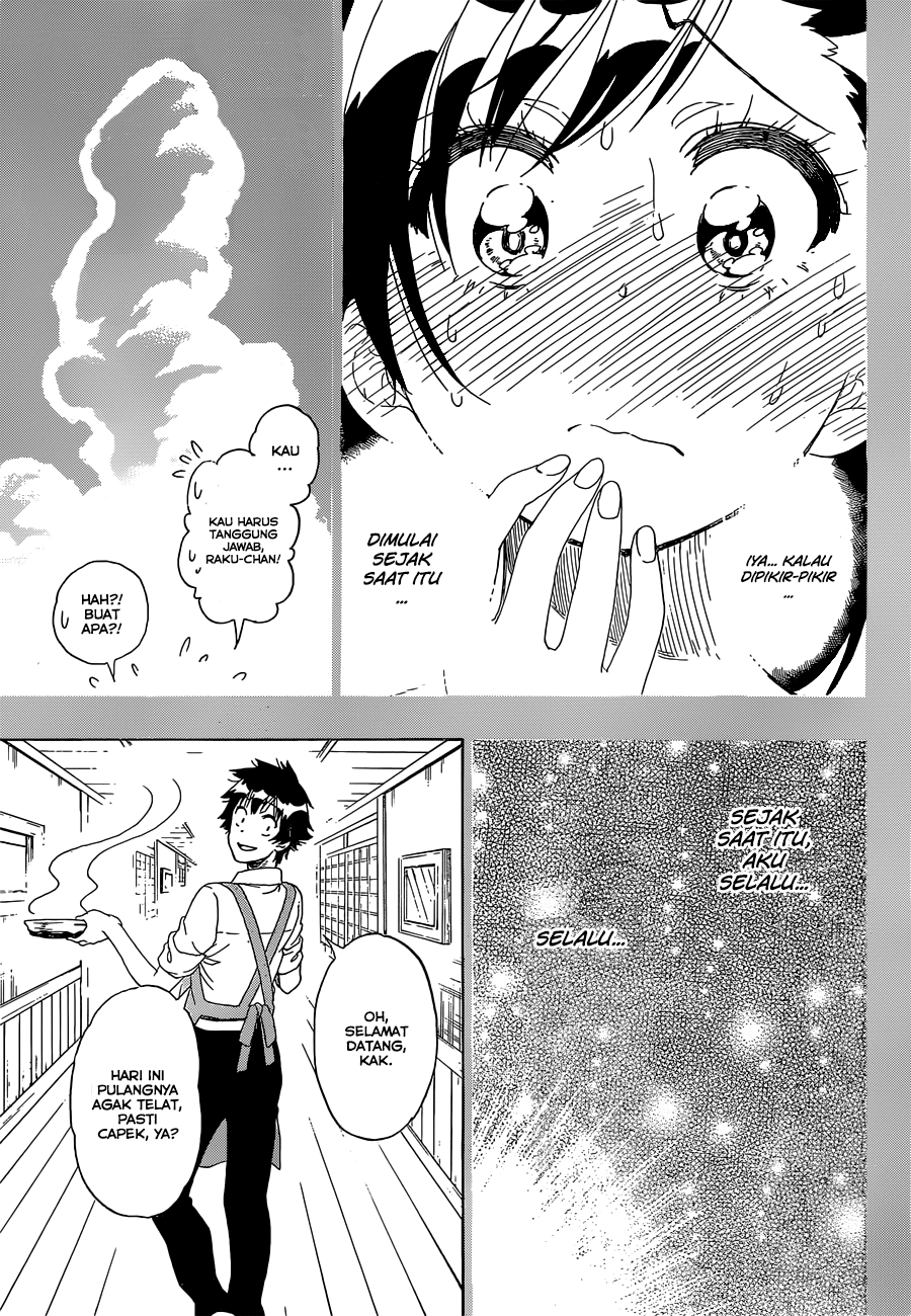 Nisekoi Chapter 177 Gambar 15