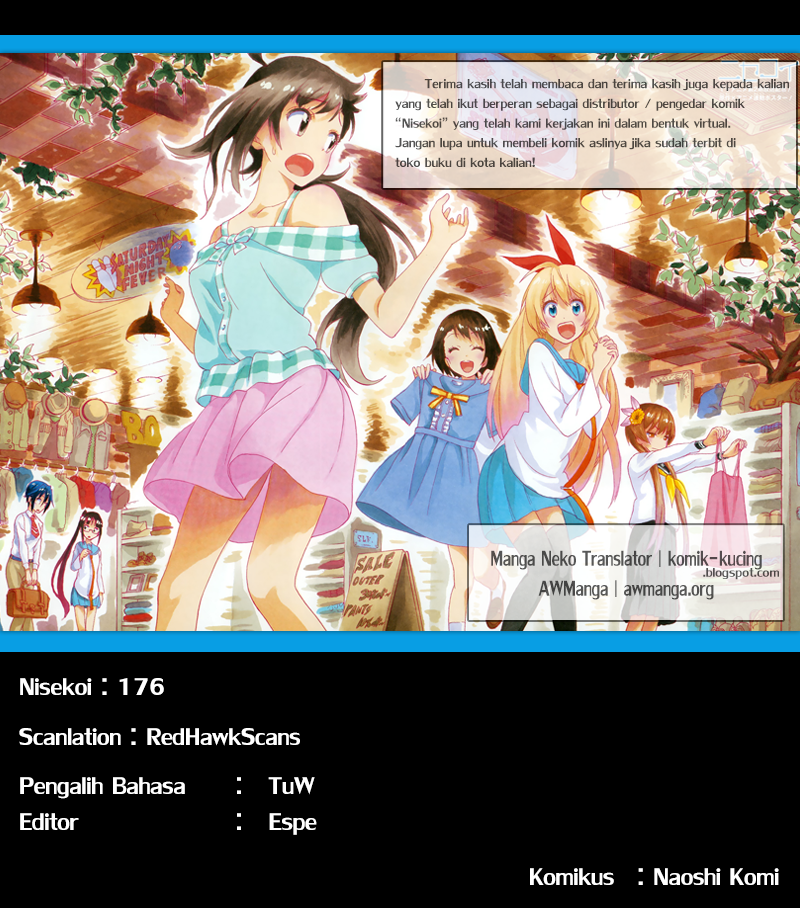 Nisekoi Chapter 176 Gambar 20