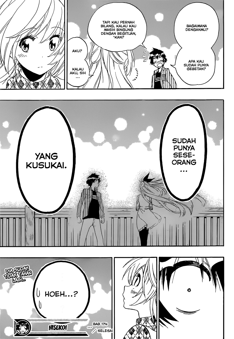 Nisekoi Chapter 174 Gambar 19