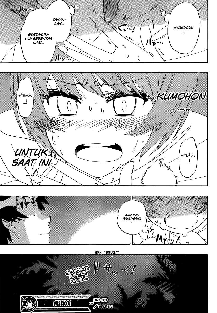 Nisekoi Chapter 170 Gambar 19