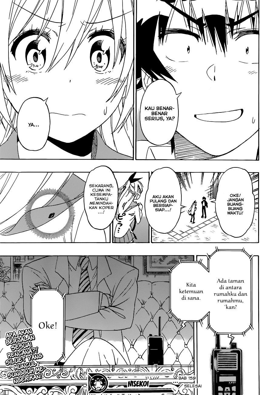 Nisekoi Chapter 159 Gambar 19