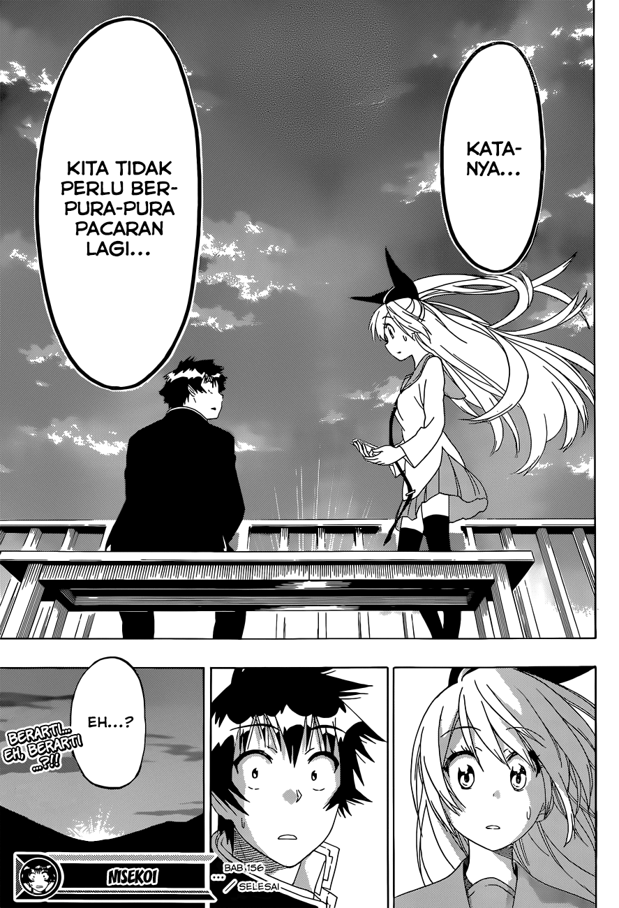 Nisekoi Chapter 156 Gambar 19