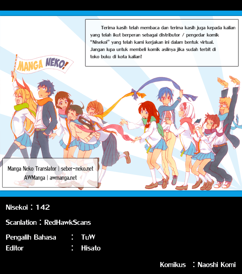 Nisekoi Chapter 142 Gambar 20