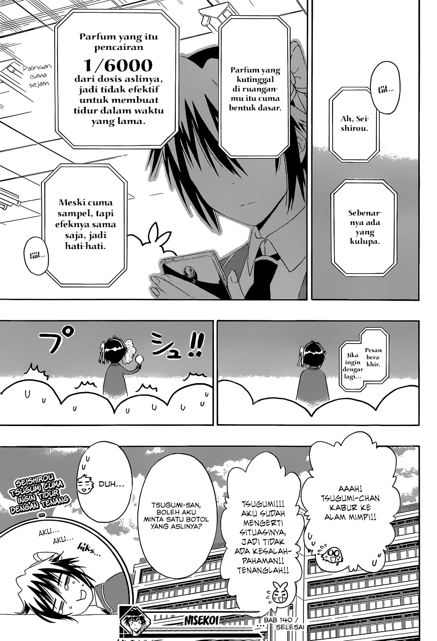 Nisekoi Chapter 140 Gambar 21