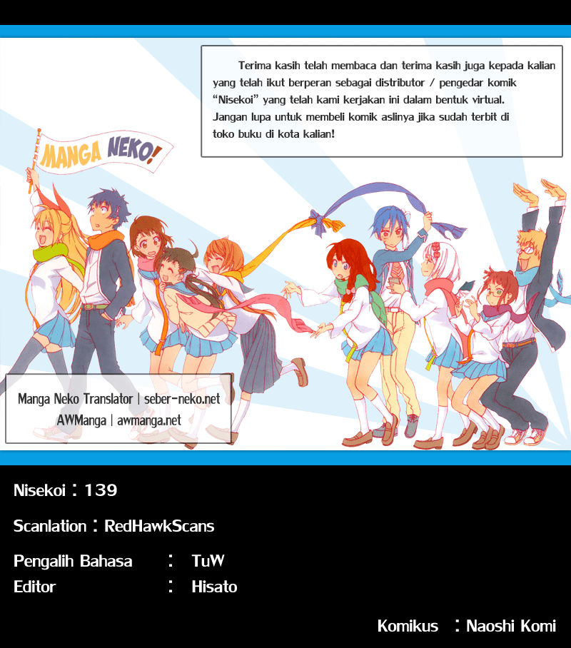 Nisekoi Chapter 139 Gambar 20