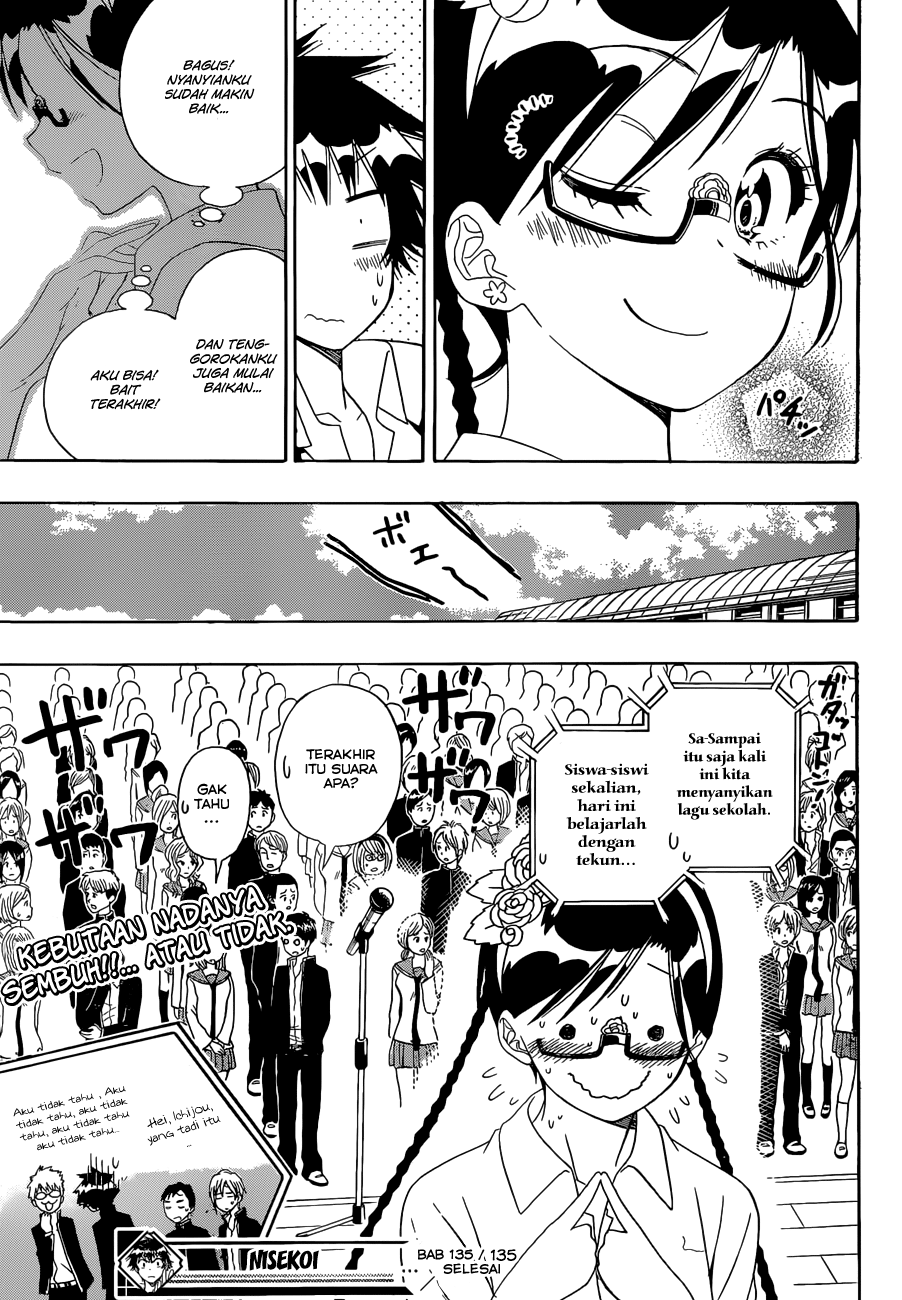 Nisekoi Chapter 135 Gambar 19