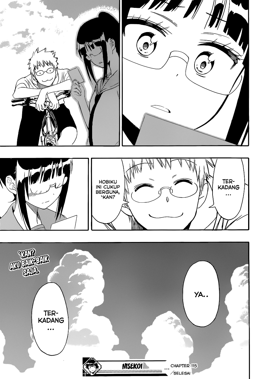 Nisekoi Chapter 115 Gambar 19