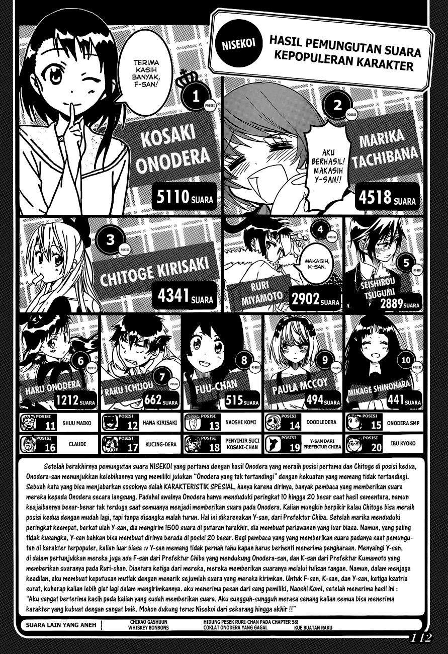 Nisekoi Chapter 110 Gambar 20