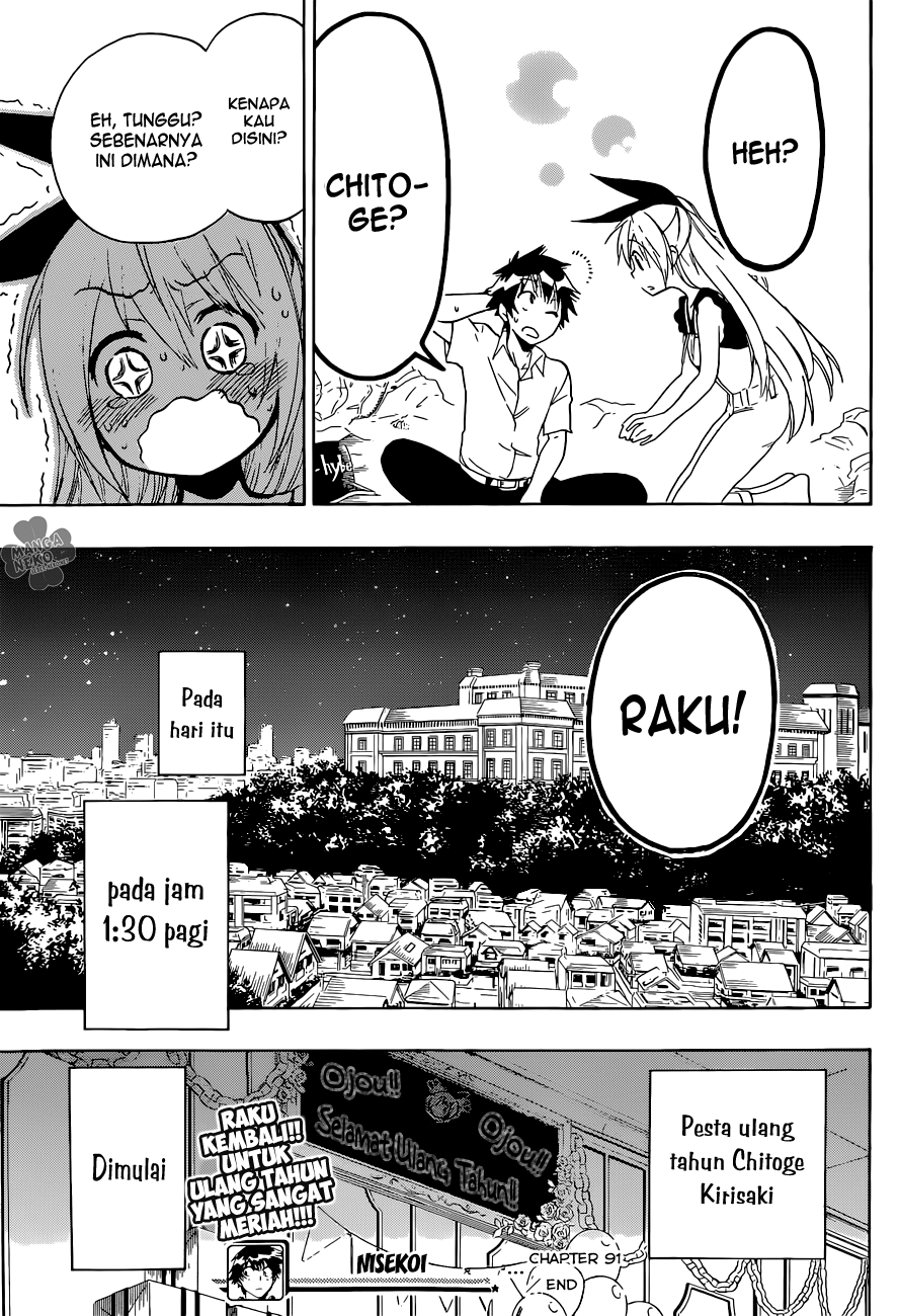 Nisekoi Chapter 91 Gambar 19