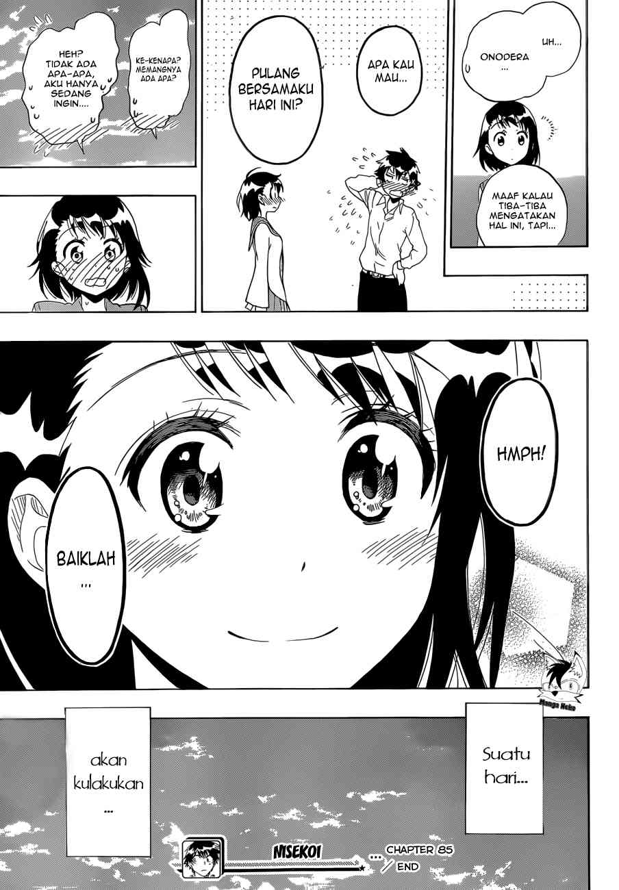 Nisekoi Chapter 85 Gambar 20