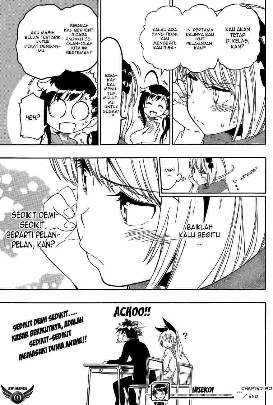 Nisekoi Chapter 80 Gambar 20