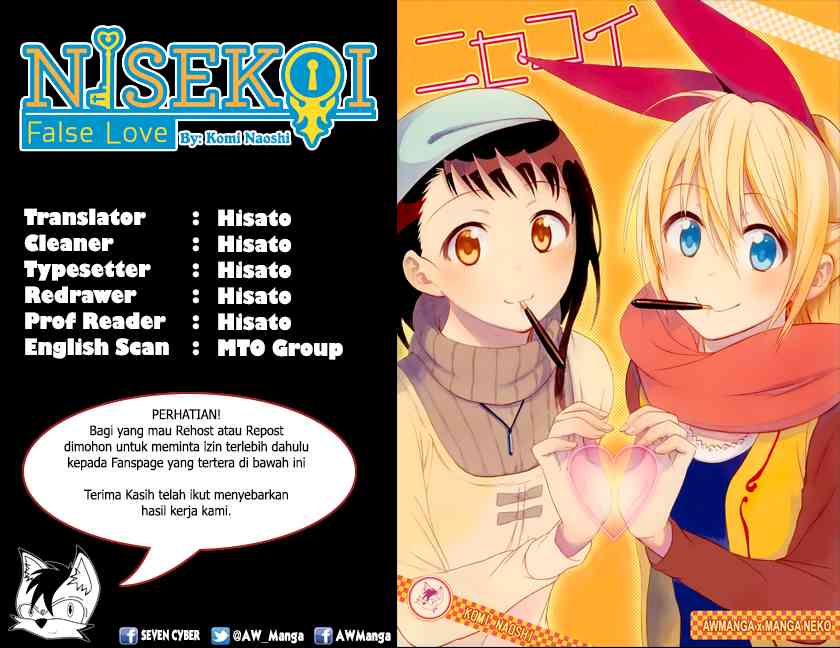 Nisekoi Chapter 61 Gambar 3