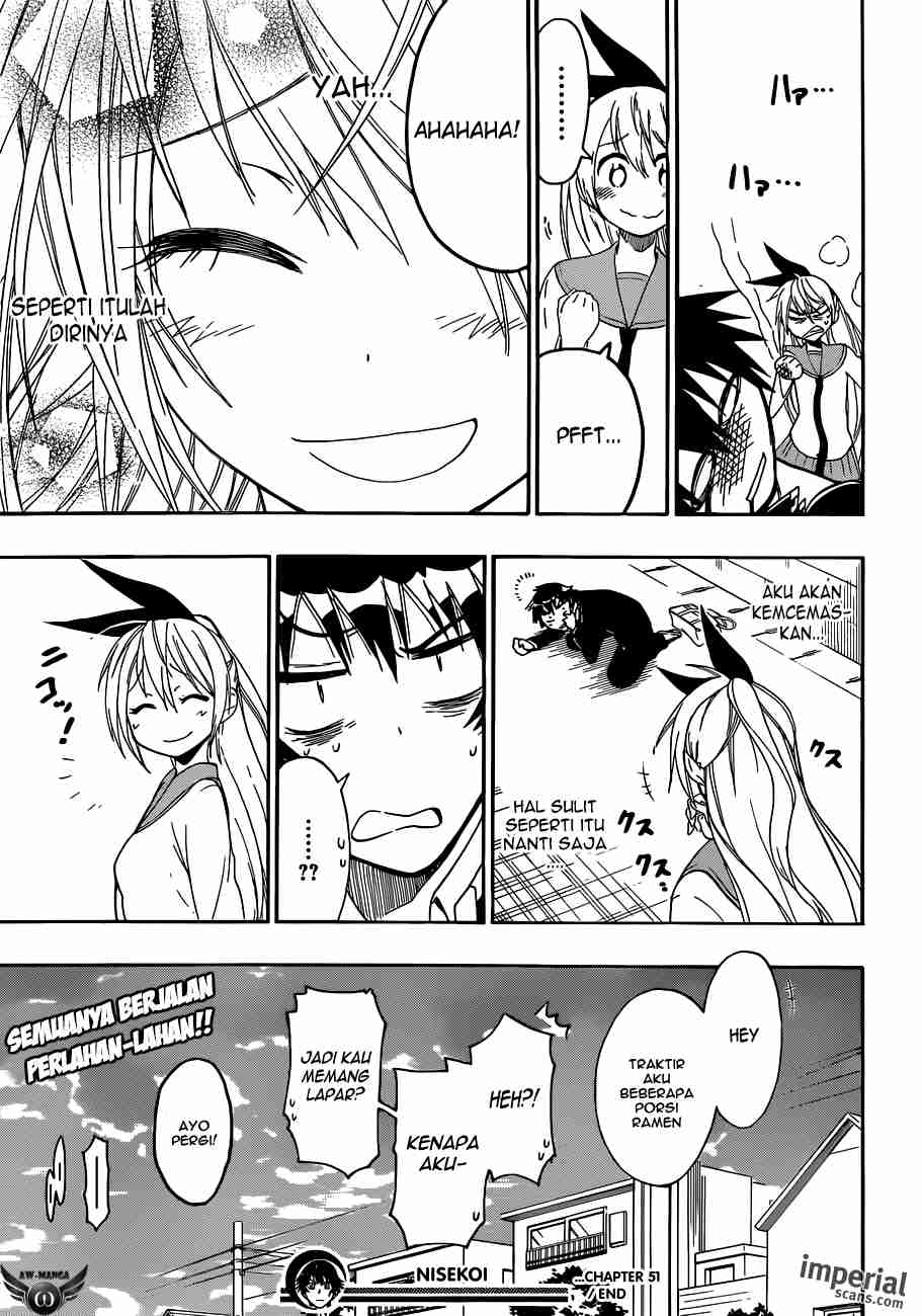 Nisekoi Chapter 51 Gambar 21