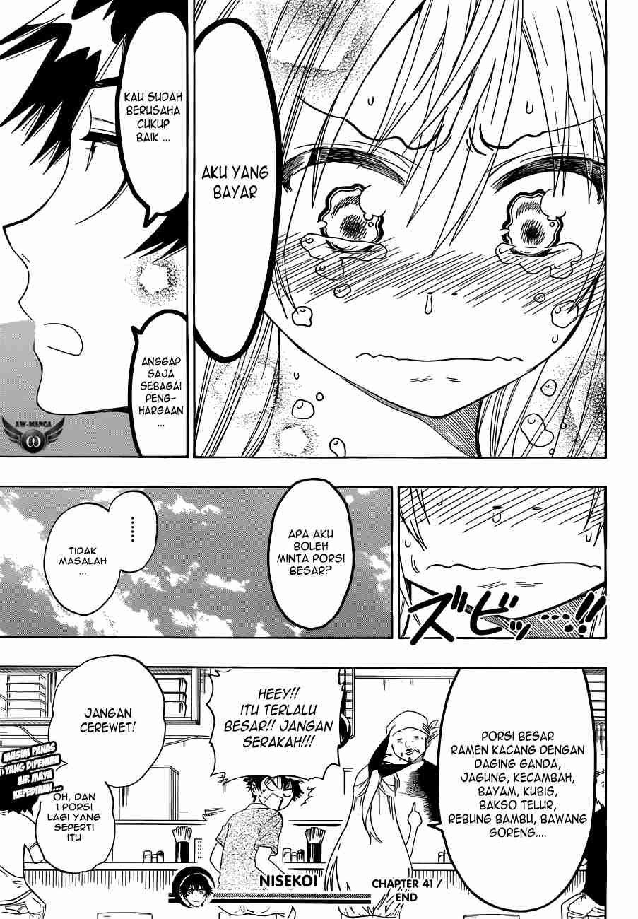Nisekoi Chapter 41 Gambar 20