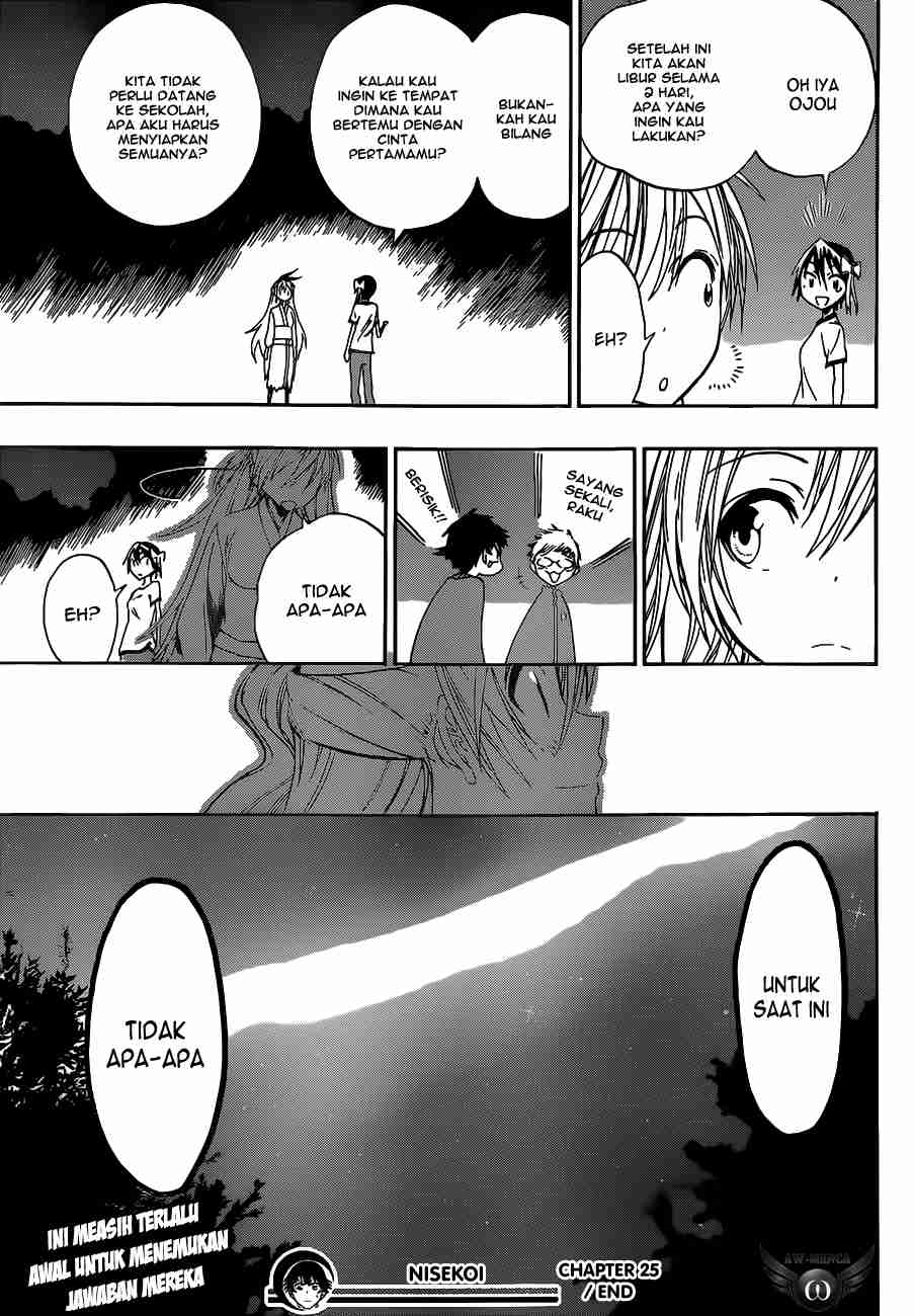 Nisekoi Chapter 25 Gambar 21