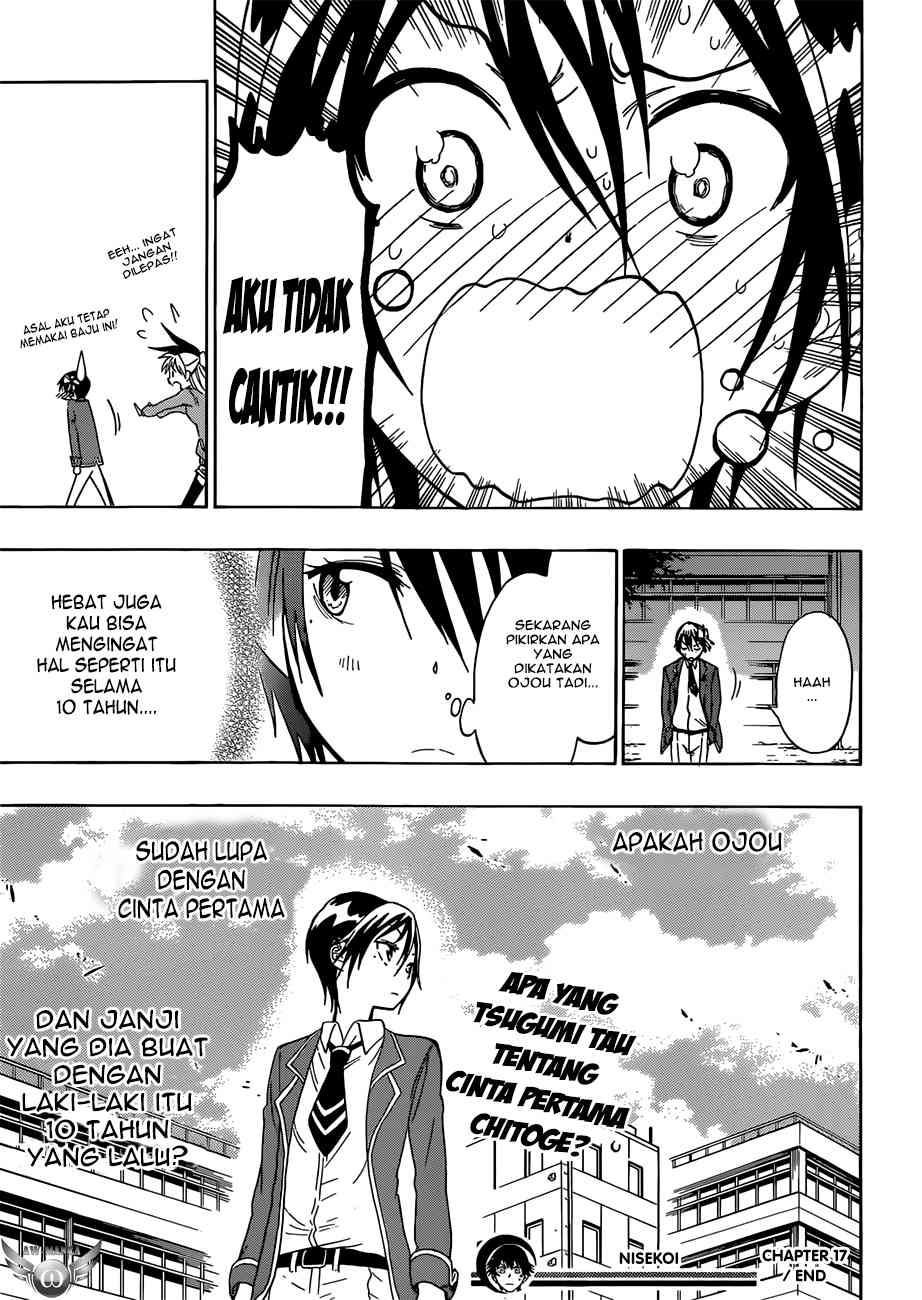 Nisekoi Chapter 17 Gambar 21