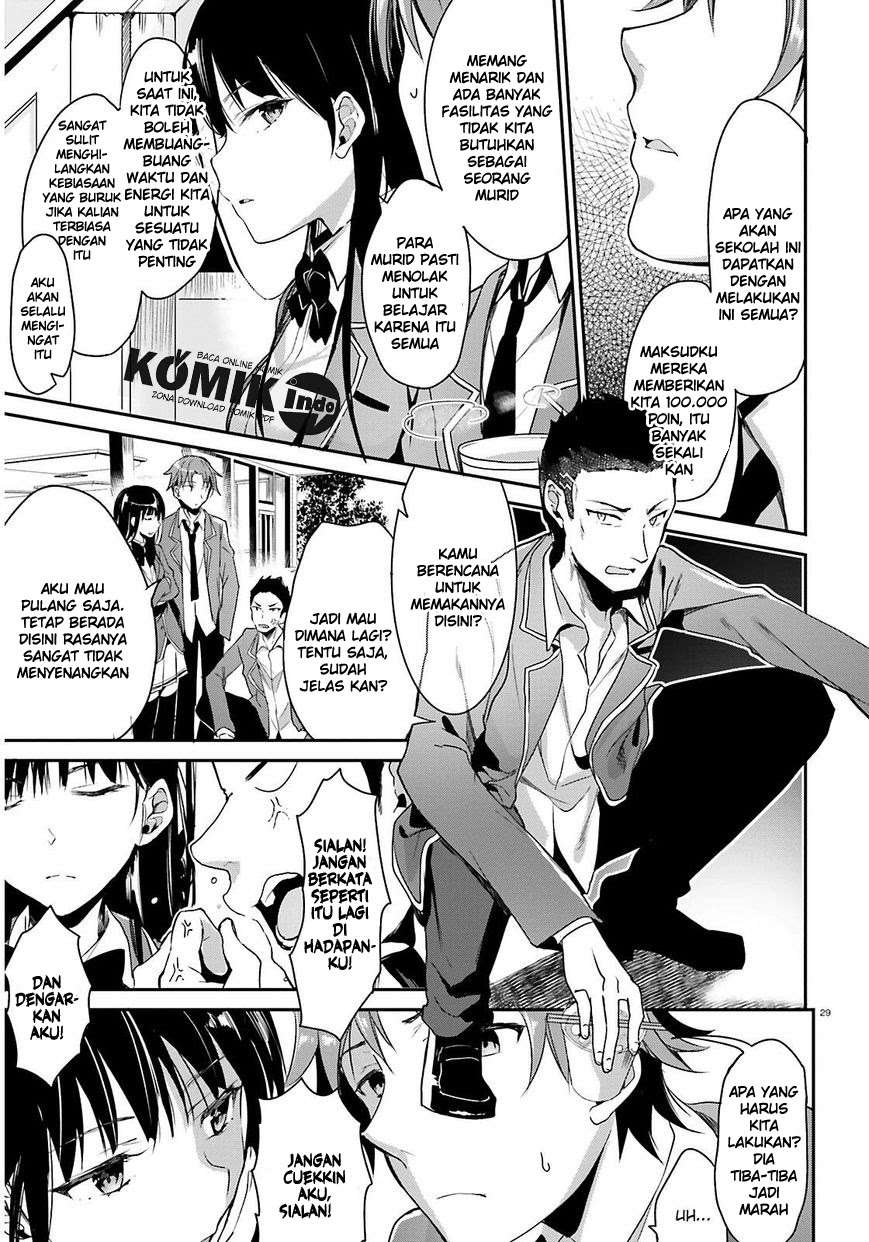 Youkoso Jitsuryoku Shijou Shugi no Kyoushitsu e Chapter 1 Gambar 30