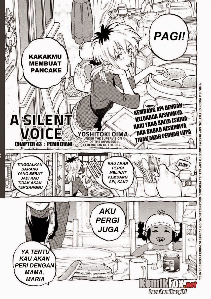 Koe no Katachi Chapter 43 Gambar 5